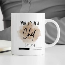 world's best chef loading, mug for future cook, gastronomy appreciation, culinary school graduate, gourmet to be, catere