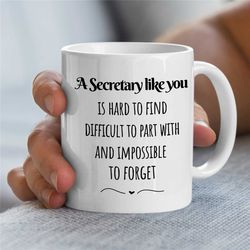 empowering secretary mug, gift for assistant, coworker birthday, receptionist, work anniversary, thank you, women, wife,