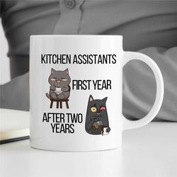 kitchen assistant's mug, gift for cook, gastronomy appreciation, culinary school graduate, gourmet, thank you, caterer,