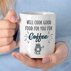 funny chef mug, cat lover, gift for cooks, gastronomy appreciation, culinary school graduate, gourmet, thank you, catere
