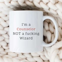 i'm a counselor not a f...ing wizard, gift for therapist, family therapy appreciation, thank you gift, bcba, cbt birthda