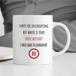 chaos coordinator, manager mug, gift for boss, coworker birthday, job appreciation, work office decor, profession, for h