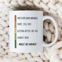 manager mug, funny scale, gift for boss, coworker birthday, job appreciation, work office decor, profession, for him/her
