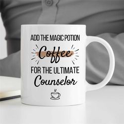 counselor mug, magic potion, quote, gift for therapist, family therapy appreciation, thank you gift, bcba, cbt birthday,