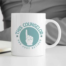 counselor mug, retirement gift for therapist, family therapy appreciation, thank you gift, retired bcba, cbt birthday, a