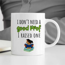 cute owl mug for professor's parents, gift for university lecturers, office, educator mom, tenure gift, teaching dad, fo