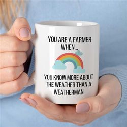farmer know more than the weatherman, for agronomist, nature lover, garden owner, employee appreciation, housewarming, b