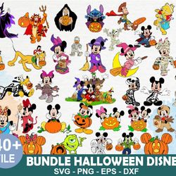 40 Files Bundle Halloween Disney Mickey Svg