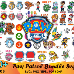 30 paw patrol bundle svg, paw patrol svg, paw patrol clipart