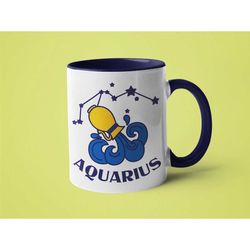 zodiac mug, aquarius gift, horoscope mug, zodiac gift, aquarius