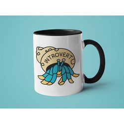 introvert mug, introverts gift, funny hermit mug, introvert
