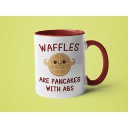 waffle mug, waffles are pancakes