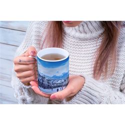 whistler village coffee mug | great gift idea for a canadian outdoor, mountain, camping, hiking, nature or adventure lov