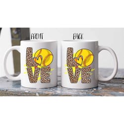 love baseball custom mug / softball mom mug