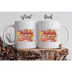 vintage soul personalized mug / inspirational mug / hippie girl mug