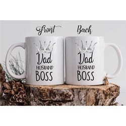 mug for him / dad husband boss coffee mug / personalized father's day coffee mug / gift for dad