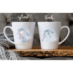 aquarius zodiac mug / aquarius gifts / january february birthday mug