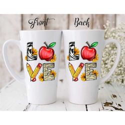 teacher appreciation gift / love personalized mug