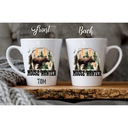 moose hunter mug / 'moose hunter' personalized mug / custom hunting mug / father's day mug