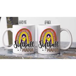 softball mama custom mug / mother's day gift