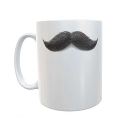moustache mug gift - nice funny cute novelty joke funny cup present for him men