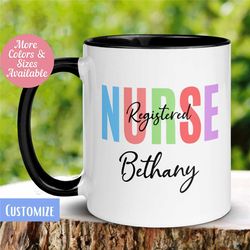 registered nurse mug, rn mug, custom nurse mug, nurse gift mug, rn gift, nurse graduation, nurse life, new nurse gift, r