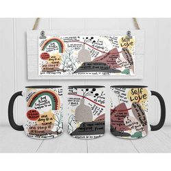 daily reminders mug, affirmations, positive thoughts, gifts for her, motivational, empowerment, powerful woman, custom c