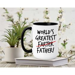 in stock world's greatest farther - father's day mug - funny mug - dad coffee mug - gift for him - gift for father - d