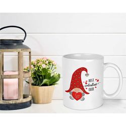 valentines gnome mug - gnomes - valentines mug - valentines gift - coffee mug - coffee lover - gift for her - gift for h