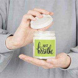 Just Breathe ScentedCandles | 9 oz candle | Vanilla candle | Sea Breeze Candle | Comforting Candle | Aromatherapy Candle