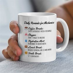 positive affirmation mug for mechanics, gift for gearhead, car lover dad, motorbike & automotive, birthday, for him, ann