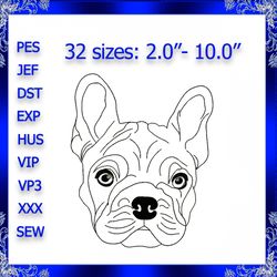 french bulldog embroidery design boston terrier embroidery dog pug embroidery pet embroidery pet dog 470