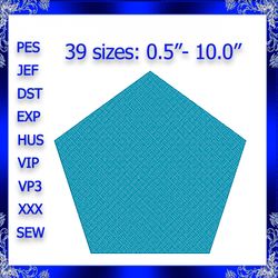 pile drop pentagon embroidery nap tack down pentagon embroidery embossed pentagon embroidery knock down pentagon knockdo