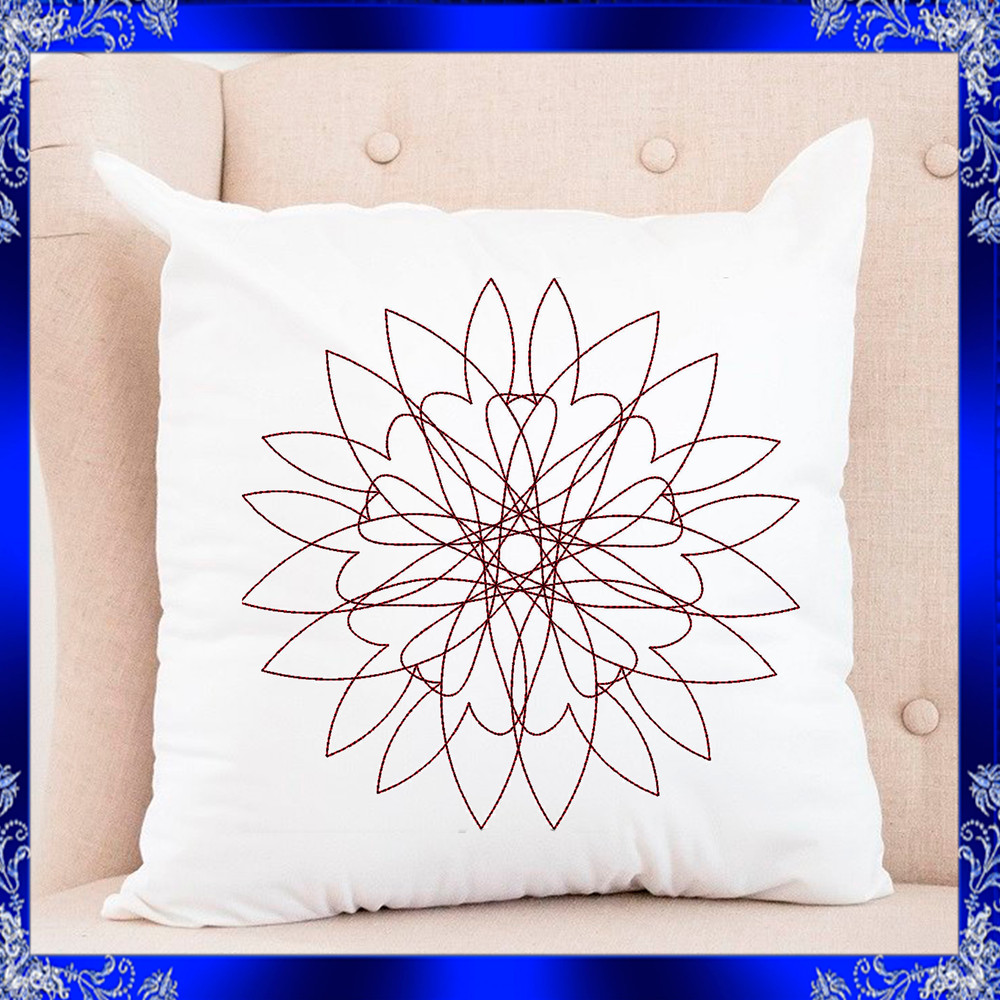 Quilting Swirls Embroidery Design Mandala Quilt Machine Embroidery Design Mandala Quilting Swirl 2