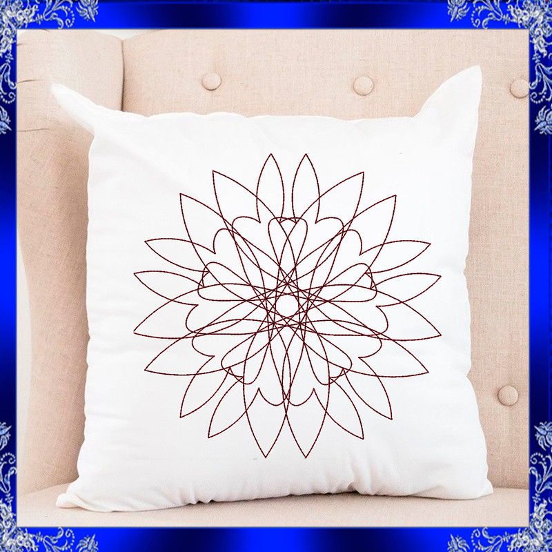 Quilting Swirls Embroidery Design Mandala Quilt Machine Embroidery Design Mandala Quilting Swirl 2