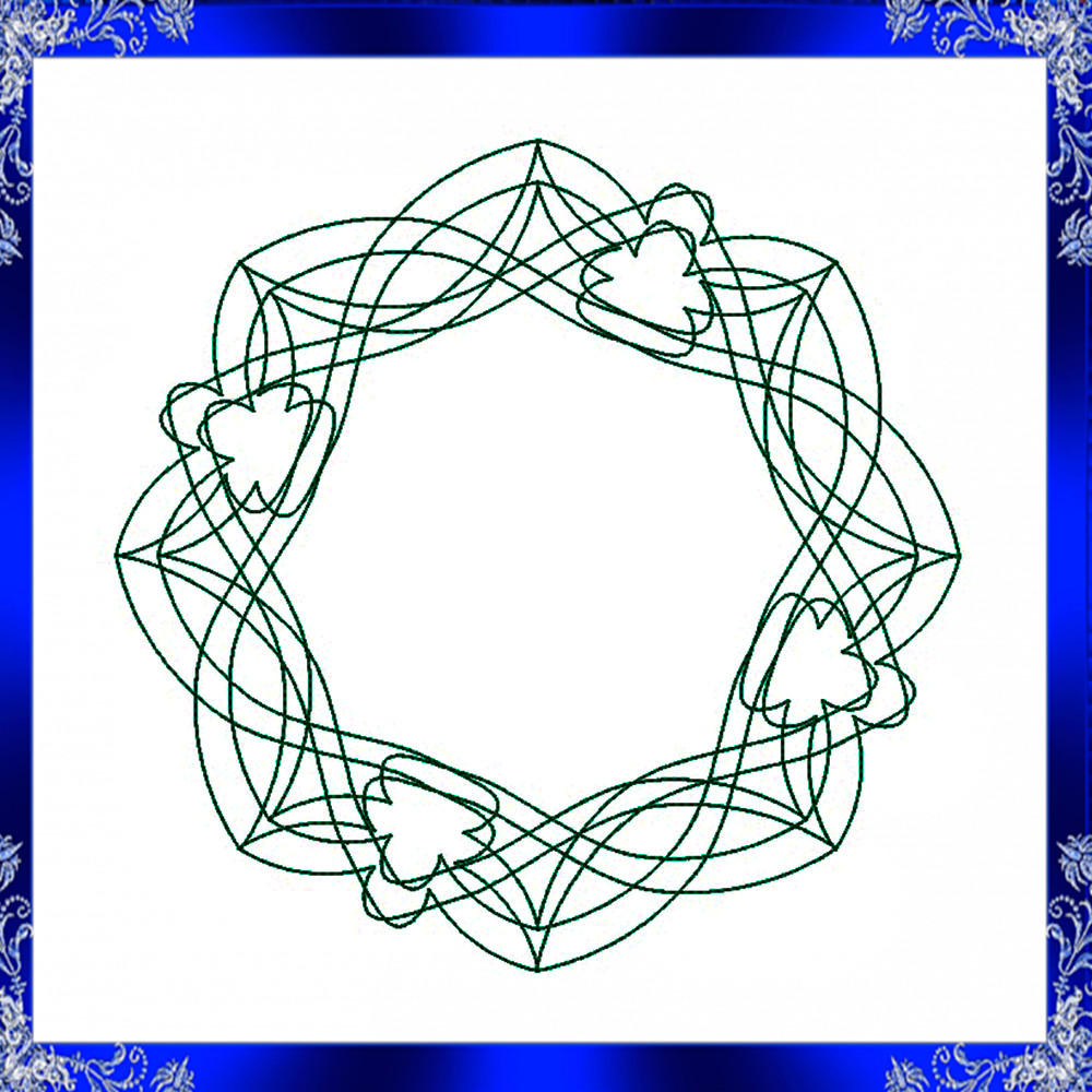 Quilt Block Machine Embroidery Design 1