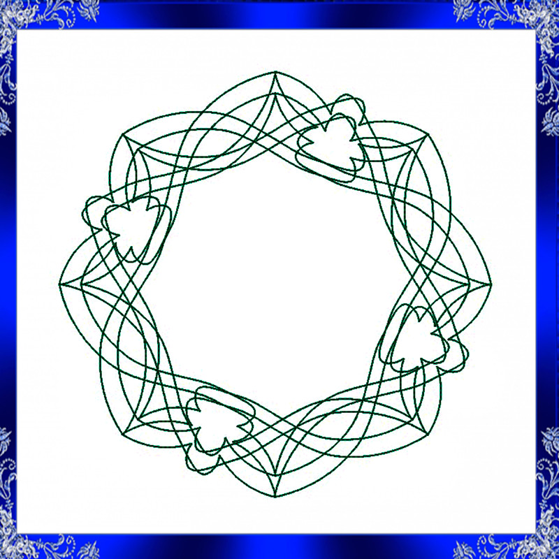 Quilt Block Machine Embroidery Design 1