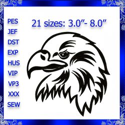 eagle embroidery design eagle head machine embroidery design bald eagle american bird embroidery design head eagle bird