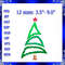 Christmas Tree Applique Embroidery Design Merry Christmas Machine Embroidery Design Christmas Tree Embroidery Design 0