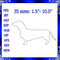 Dachshund Machine Embroidery Design Dachshund Embroidery Design Dog Dachshund Silhouette Embroidery Design 0