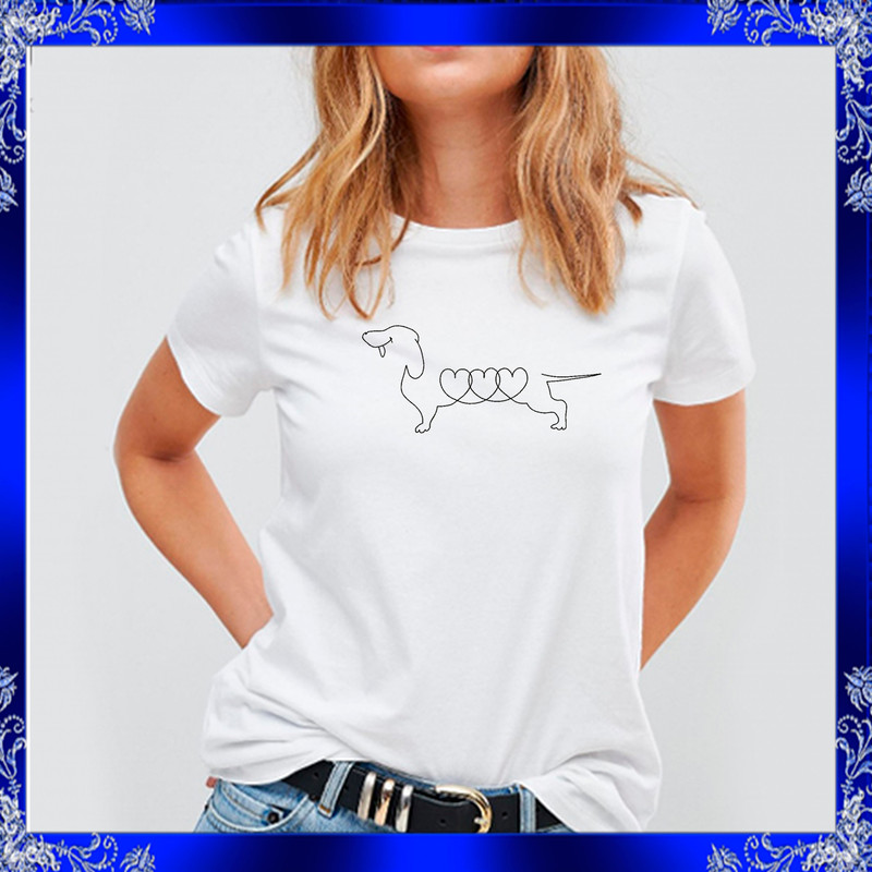 Long Hair Dachshund Embroidery Design 1