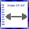 Barbell Machine Embroidery Design Dumbbell Embroidery Crossfit Embroidery Gym Logo Embroidery Worko 0
