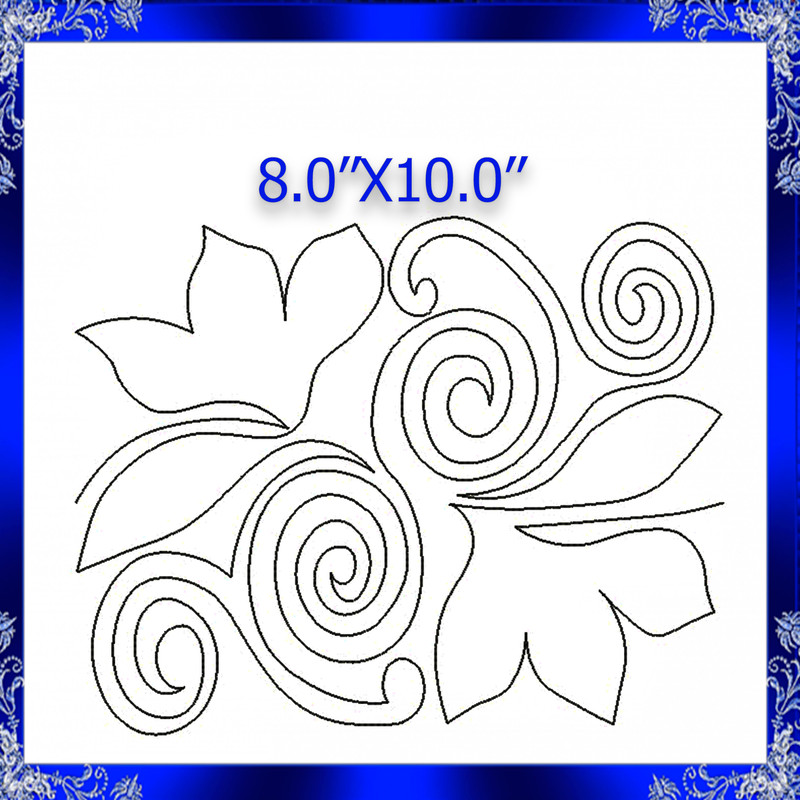 Quilting Swirls Embroidery Design Quilting Swirls Quilting Block Stipple Embroidery 3