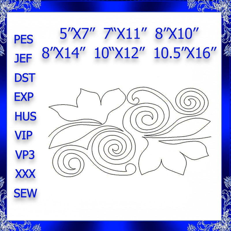Quilting Swirls Embroidery Design Quilting Swirls Quilting Block Stipple Embroidery 0