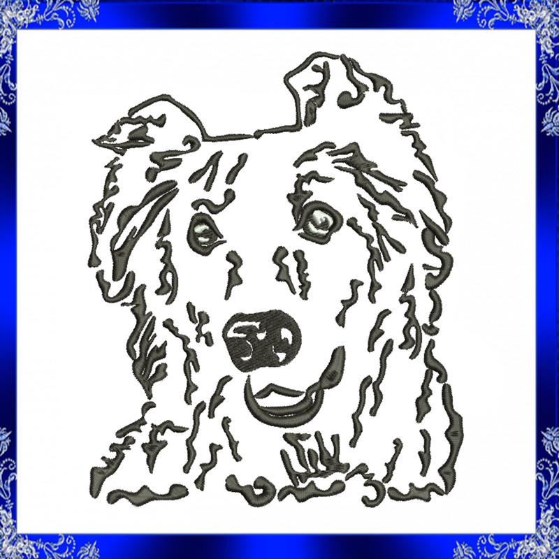 Spaniel Machine Embroidery Design Brittany Spaniel Embroidery Sad Dog Machine Embroidery Design Dog 1