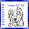 Spaniel Machine Embroidery Design Brittany Spaniel Embroidery Sad Dog Machine Embroidery Design Dog 0