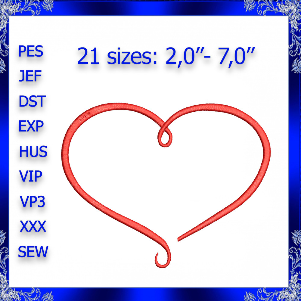 HEART Embroidery Design Mini Heart Love Embroidery Design Machine Embroidery Design Tiny Hearts Pat 0