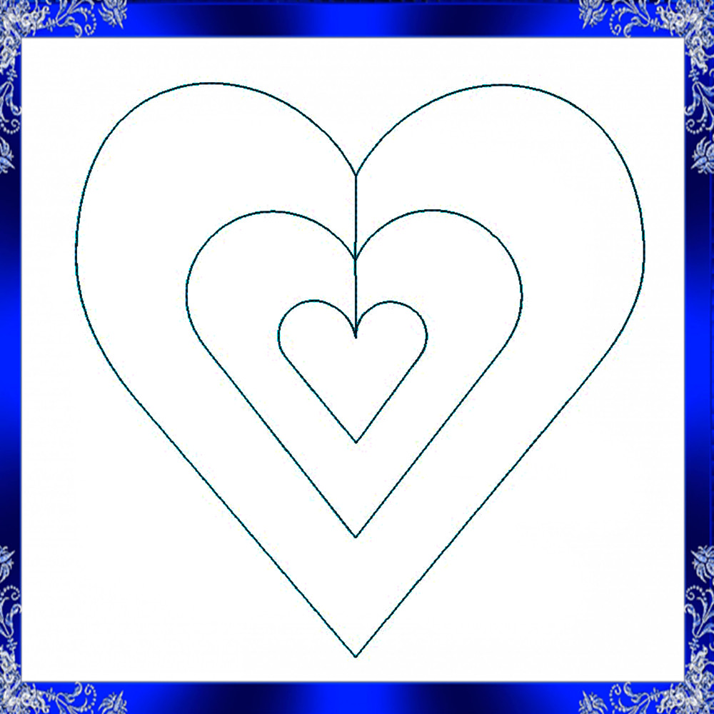 Quilting Heart Embroidery Design Quilting Heart Machine Embroidery Design Quilting Heart Quilting B 1