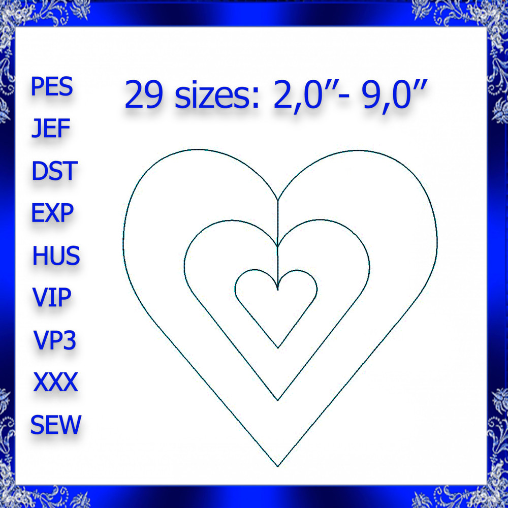 Quilting Heart Embroidery Design Quilting Heart Machine Embroidery Design Quilting Heart Quilting B 0