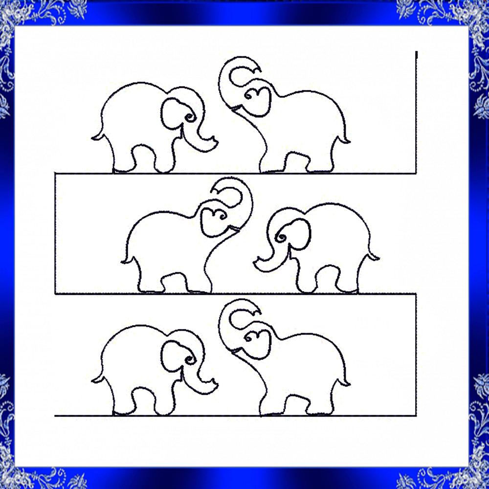 Quilting Elephant Embroidery Design Quilting Animal Machine Embroidery Design Quilting Quilting Blo 1